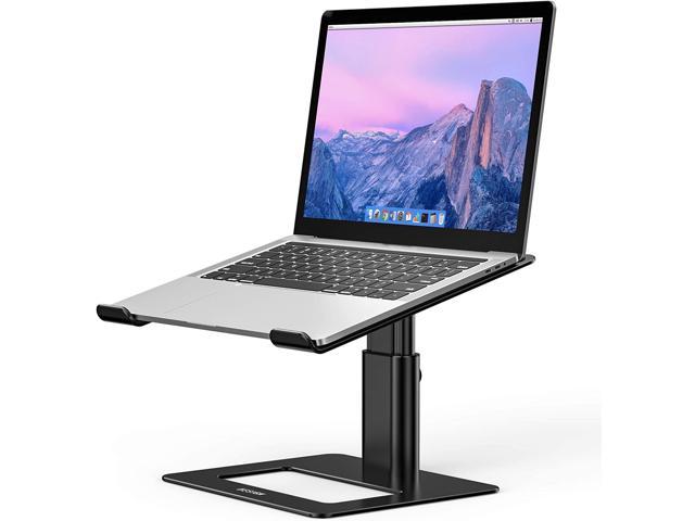 Riser Holder Computer Stand Compatible with MacBook Air Pro Black HP Dell Besign LS10 Aluminum Laptop Holder Ergonomic Adjustable Notebook Stand Lenovo More 10-15.6 Laptops 