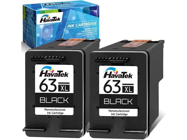 RETCH Remanufactured Ink Cartridges Replacement for HP 63XL F6U63AN for Envy 4520 4516 Officejet 5255 5258 5220 3830 4650 3831 3833 4655 DeskJet 1112 3630 3632 3633 3634 2130 2132 Inkjet Printer Tray 