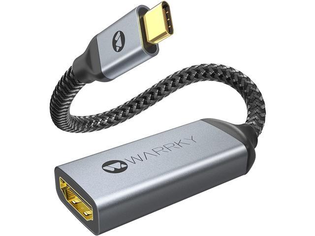 for MacBook Pro/Air,iPad,Surface Book,Samsung Galaxy Fold 4K@60Hz USB C to HDMI Adapter Chargable USB Type C to HDMI Cable Thunderbolt 3 Compatible 