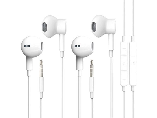 【2Pack】 for iPhone Earphone with 3.5mm Headphone Plug,Earphones Headset with Mic Call+Volume Control for iPhone 6 Earbuds Compatible with iPhone 6s/6plus/6/5s,Android,PC 