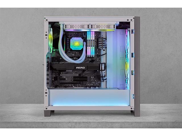 売り出し CORSAIR 一体型簡易水冷CPUクーラー 240mm iCUE H100i ELITE CAPELLIX White CW-9060050 -WW