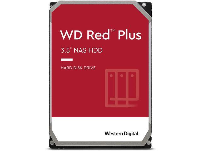 6TB WD Red Plus NAS Internal Hard Drive HDD - 5640 RPM SATA 6 Gb/s CMR 128 MB Cache 3.5" -WD60EFZX