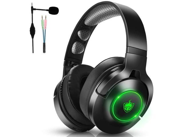 Ingenieurs erotisch Gelijk Wireless Headphones PC Gaming Headset for PS4 PS5 PC Xbox One Over-Ear  Headphones with Noise-Canceling Mic & 7.1 Stereo Sound Bluetooth Earphones  only for Music/Movie/Travel/Work up to 40h (Green) - Newegg.com