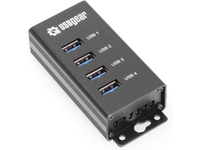 Pc Usb Gear Ranger USBGear 4-Port USB 3.2 Gen 1 Mountable Charging and Data Hub - Newegg.com