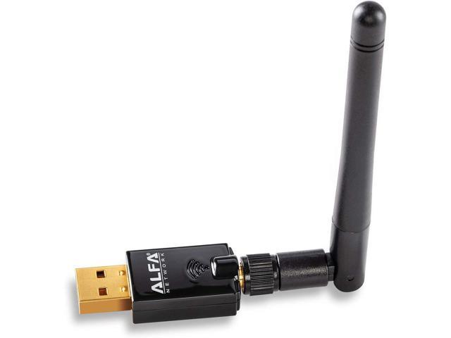 Algemeen onbekend vreugde Alfa AWUS036ACS 802.11ac AC600 Wi-Fi Wireless Network Adapter -  Wide-Coverage External USB Adapter w/ 2.4GHz & 5GHz Dual-Band Antenna  Compact Design for Windows MacOS & Kali Linux - Newegg.com