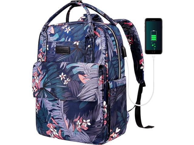 Himawari Travel School Backpack with USB Charging Port 15.6 Inch Doctor Work Bag for Women&Men College Students H900D-USB -XGH 