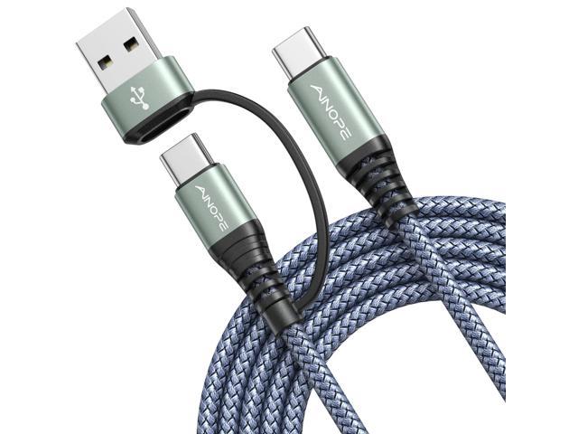10ft+6ft 60W 2Pack Durable Long Nylon Braided Lightning C Cable Android Charger Cable Compatible with Samsung S21 S20 USB C to USB C Cable Udaton Type C Fast Charging Cable MacBook,iPad,Switch,Red 