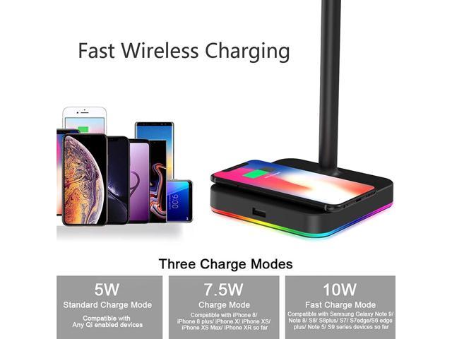 GTRACING Headphone Stand Gaming Headset RGB Holder with Wireless Charger, 3  USB Hub, 3 in 1 Multi Functional Base Station, Gifts for Gamers, Pc Gaming  Desk Accessories price in Saudi Arabia