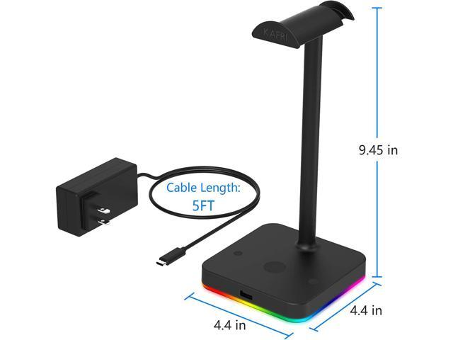 GetUSCart- RGB Headphone Stand Hanger with USB C Charger, KAFRI