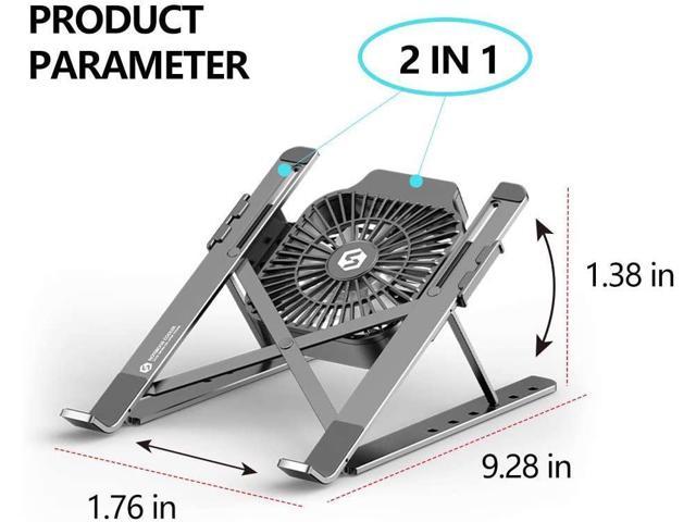 Dell Suitable INRLKIT Laptop Stand,Portable Laptop Stand Lenovo for 10-16 Laptops Aluminum 6-Angles Adjustable Laptop Cooling Stand Compatible with MacBook Air Pro 