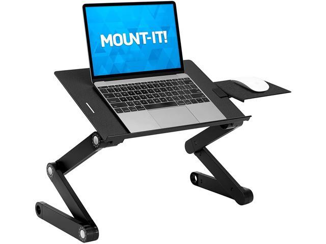 Black Portable Adjustable Laptop Stand Foldable Lightweight Multifunction Notebook Stand Holder for All comptuers