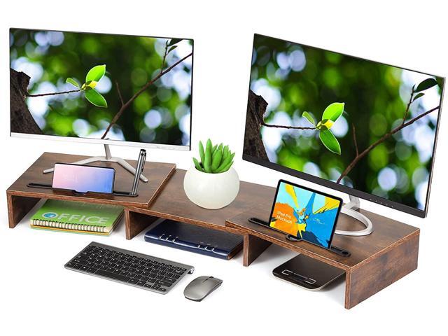 Dual Monitor Riser Stand for Desk 