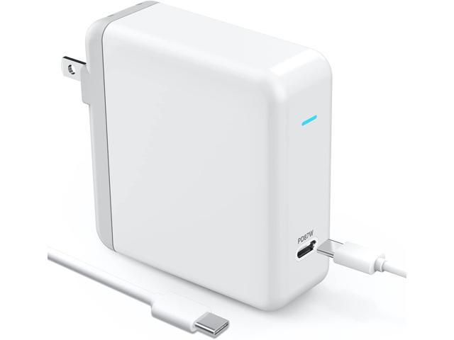Mac Book Pro Charger,87W USB C Power Adapter Mac Charger Compatible with MacBook Pro 13 15 Inch 2018/2019/2020 Air 2018/2019/2020 with USB C to C Cable
