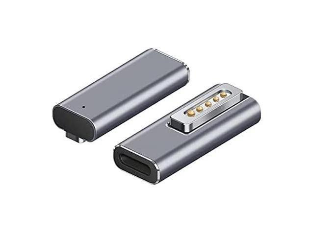 BOLS Magnetic USB C Adapter 5-pin Type C Connector Support USB PD 100W Fast Charging Compatible with Type C Devices 
