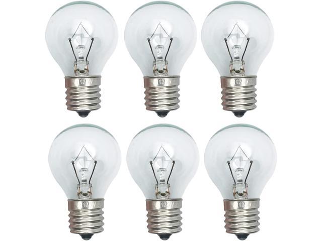 6 Pack 25 Watt Lava Lamp Bulb E17 Base Lava S11 Dimmable Bulbs Warm White NEW 
