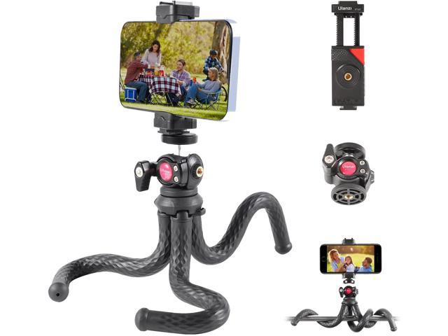BlitzWolf Flexible Tripod Camera Tripod with 1/4 Screw & Adapter for Camera Phone Tripod with Bluetooth Remote & Phone Holder for iPhone Xs Max DSLR Sony Nikon Canon Samsung Action Camera 