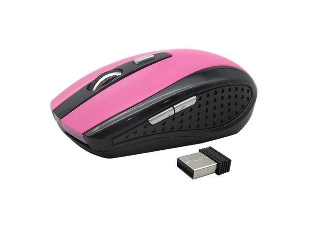 Cordless Wireless 2.4GHz 2400DPI Optical Mouse Mice for Laptop PC w/USB Receiver 
