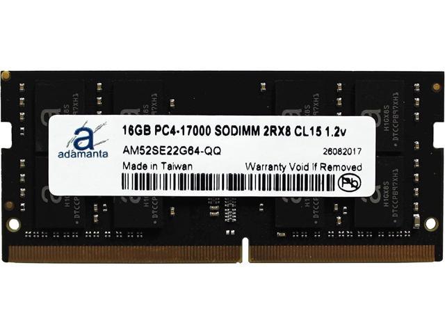 Laptop Memory Upgrade Compatible for HP Zbook 14u G4 Mobile Workstation DDR4 2133Mhz PC4-17000 SODIMM 2Rx8 CL15 1.2v Notebook DRAM RAM 1x16GB Adamanta 16GB
