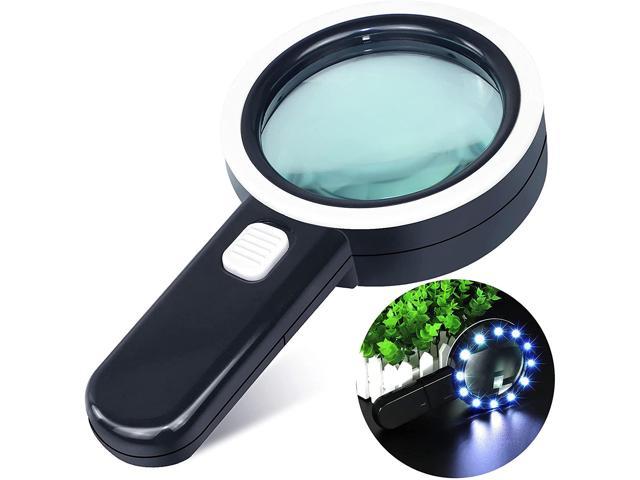 magnifying glass glasses with light