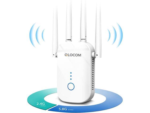 Zonnebrand Industrieel Zeug QLOCOM WiFi Extender WiFi Booster 1200Mbps Wireless Signal Booster Internet  Range Booster for Home Dual Band 2.4G & 5GHz, Support Repeater/ Bridge/ AP/  Client/ Router Modes - Newegg.com