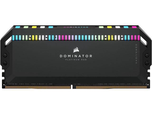CORSAIR Dominator Platinum RGB 32GB (2 x 16GB) 288-Pin DDR5 SDRAM DDR5 5200 (PC5 41600) Intel XMP 3.0 Desktop Memory Model CMT32GX5M2B5200C40