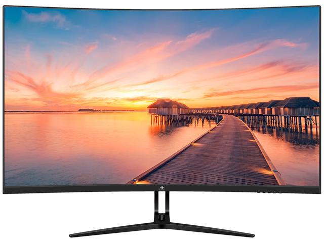 Z-EDGE UG32 32" 1080P 165Hz 1ms 1500R Curved Gaming Monitor, HDR10 Compatible, FreeSync, HDMI x2, DisplayPort x2, 178° View Angle, with RGB Light, Built in Speakers, Eye-Care Technology