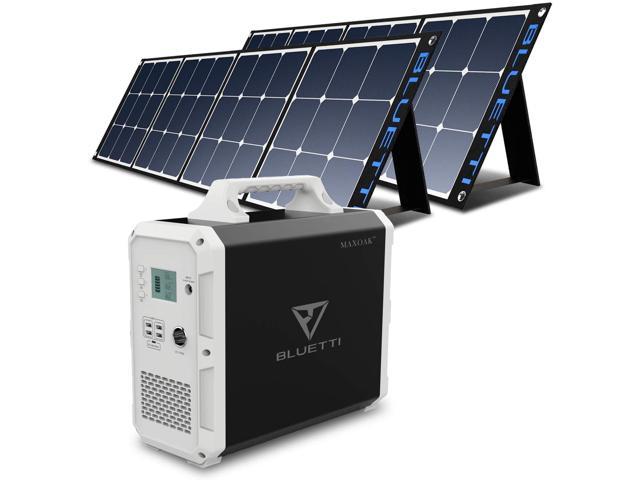 BLUETTI EB150 BLACK Portable Power Station with 2Pcs SP200 200W Solar Panel Included, Solar