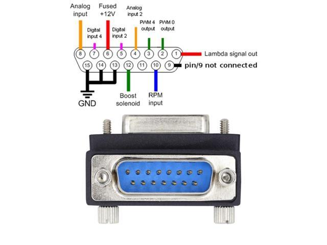 FVH DSUB RS232 D-subminiature 15pin Male Nut to Female Screw Extension ...