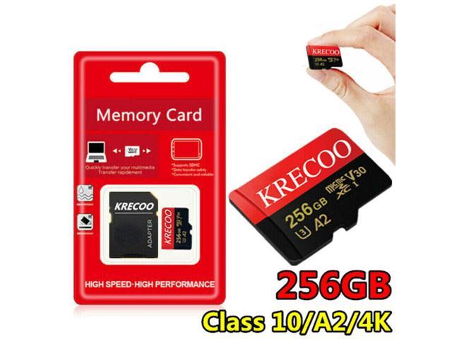 Micro Memory 32GB 64GB 128GB Class 10 Card Adapter for Mobile Tabs Cam TV Drone 