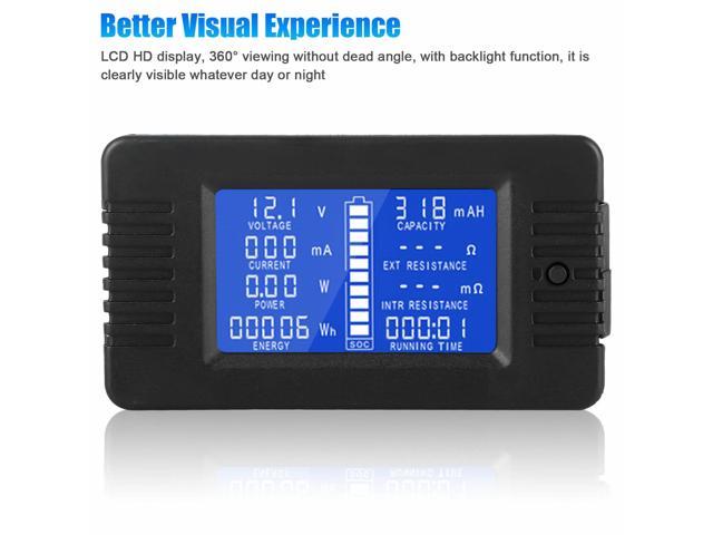 Details about   LCD Display DC Battery Monitor Meter 0-200V 100A Volt Amp For Car RV Solar Shunt 