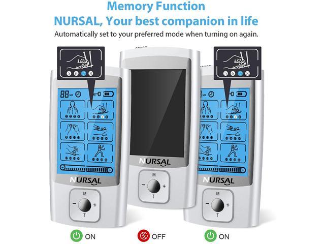 NURSAL 24 Modes TENS Unit Muscle Stimulator With Continuous Stimulation ...