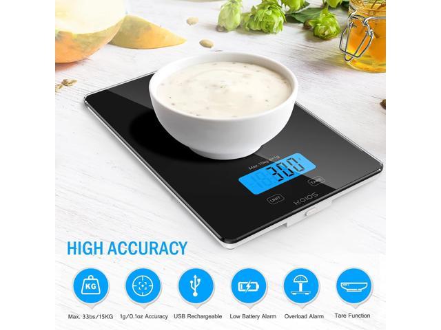  Homever Kitchen Scale, 33lb/15kg Food Scales Digital