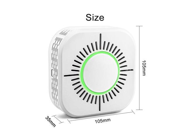 Wireless Smoke Detector Alarm Sensors For Home Security Fire Protection 