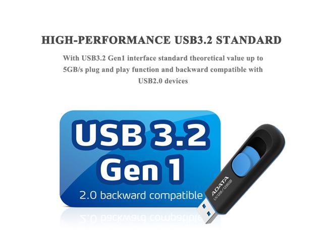 Nero/Blu ADATA UV128 32GB USB3.1 flash drive 