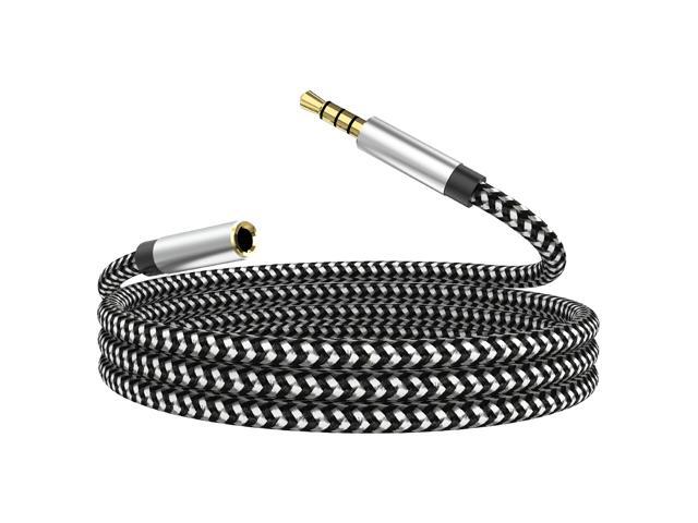 Stereo Jack Male to Female, Stereo Jack Cord for Phone,Speaker,Headphone,MP3 Player,Tablet,PC, and More(3.3FT/1M) - Newegg.com