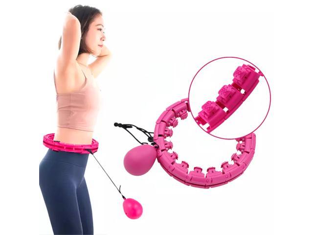 Weighted Hula Hoop Smart Exercise for Adults Weight Loss Fitness Hula Hoops Smart 24 Sections Detachable Adjustable Hoola Hoop… 