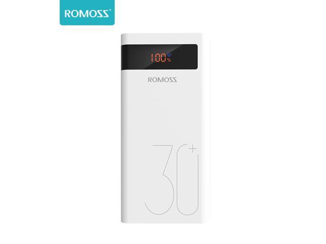 ROMOSS 30000mAh Type-C PD Portable Charger Sense 8+, 3 Outputs and 3 Inputs Power Bank, 18W Fast Charge External Battery Packs Compatible with iPhone Xs Max, MacBook, iPad Pro, Samsung S8 (S9 is not)