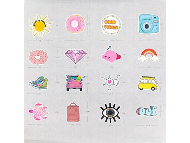 Waterproof Stickers for Water Bottle - MoCeYa 100pcs Cute