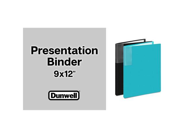 Dunwell Binder with Plastic Sleeves 24-Pocket (1 Pack, Blue) - Presentation Book, 8.5 x 11 Portfolio Folder with Clear Sheet Protectors, Displays 48