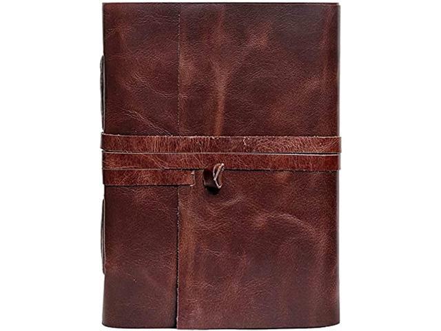 Poets Jagucho Leather Journal Writing Notebook for Men Women Antique Vintage Books for Writers Travel Diary Bound Journals Cover Refillable Lined Pages Umber 