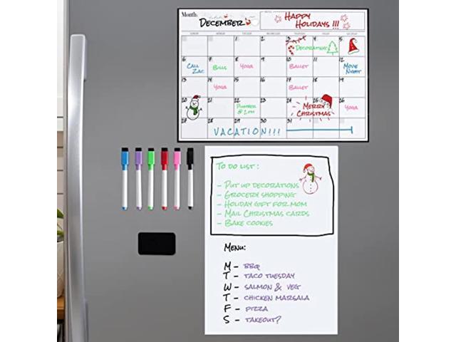 Large Magnetic Fridge Planner Whiteboard Dry Erase With Marker for sale online 