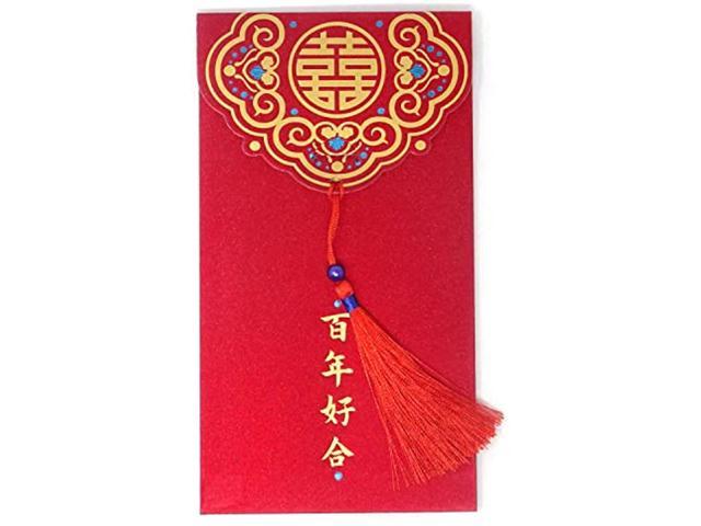 10PCS Chinese Red Envelopes Lucky Money Envelopes Wedding Red