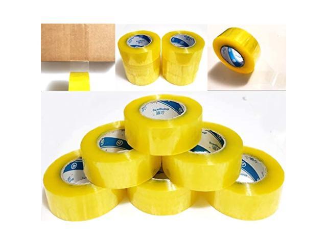 Free 2 Inch Tape Gun Dispenser 6 Rolls 2" x 110 yd Clear Packing Tapes 2.0 Mil 