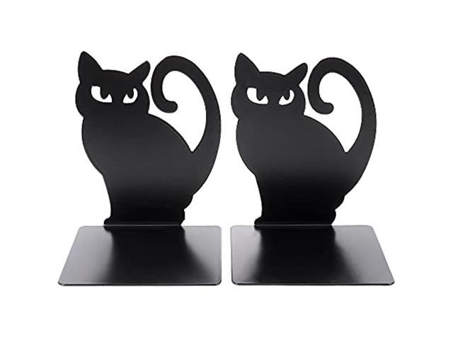 1 Pair Bookends,Book Ends, Book Ends For Shelves, Heavy Duty Metal Black  Bookend Support For Shelves Offices - Black Cat - Newegg.com