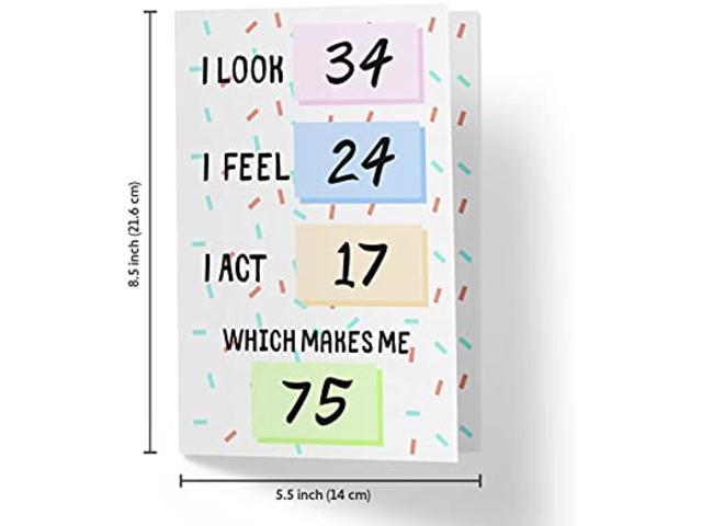 Funny 50th Birthday Cards for Women Or Men - for Friends, Family, Lover,  Etc. - Funny Birthday Cards 50 Years Old - Perfect Funny Birthday Cards 50th  Anniversary - with Envelope 