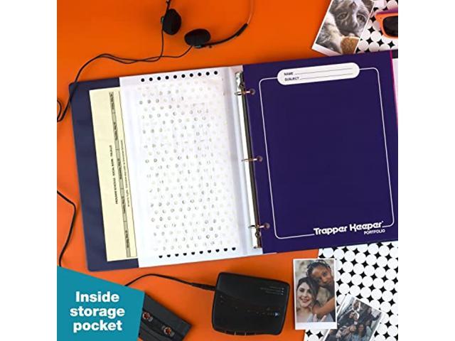  Trapper Keeper Binder, Retro Design, 1 Inch Binder, 2 Folders  and Extra Pocket, Metal Rings and Spring Clip, Secure Storage, Animal, Mead  School Supplies (260038CP1-ECM) : Office Products