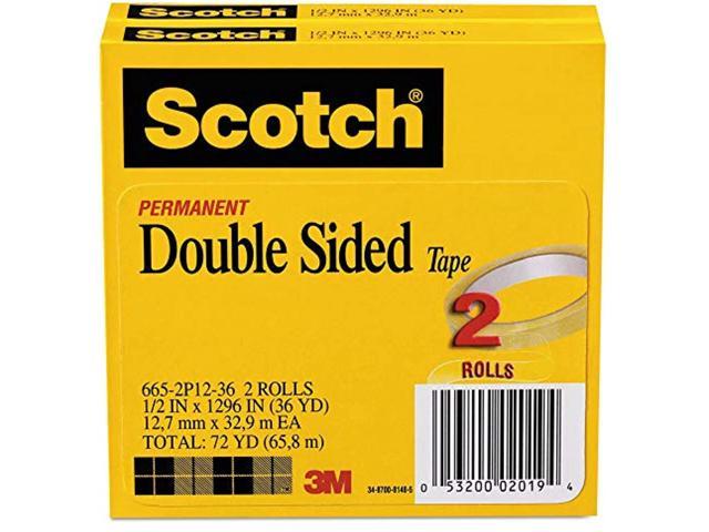  Scotch 109 Wallsaver Removable Poster Tape, Double