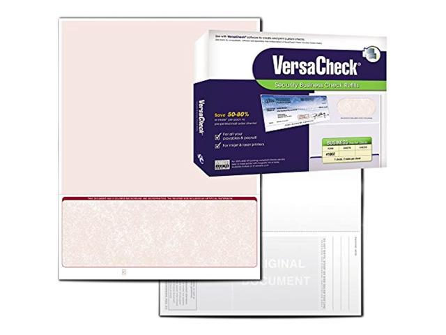 Secure Checks - 250 Blank Business Voucher Checks - Burgundy Classic - 250 Sheets Form #1002 - Check On Bottom