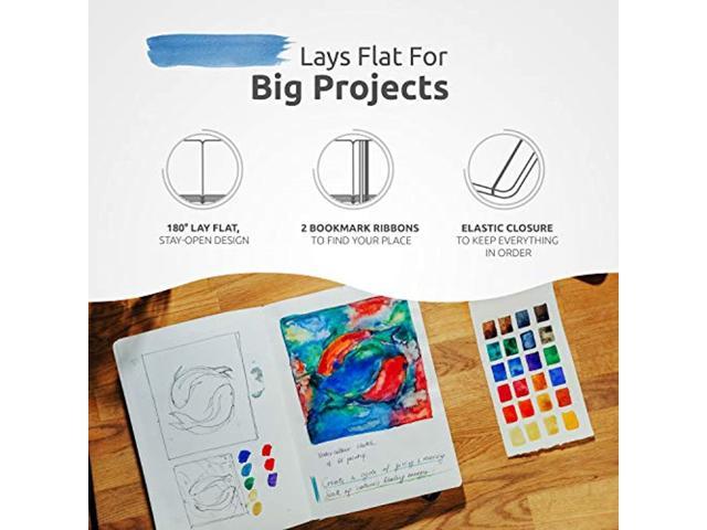 B6 Small Sketchbook for Drawing - Drawing Notebook with Thick 120 GSM  Acid-Free Ivory Paper, Cute Hardcover Art Sketchbook with Sturdy Binding -  B6 5