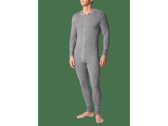 Stanfield's Men's Thermal Heavy Weight Rib Knit Wool Onesie Baselayer  Sports Protective Gear